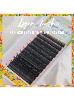 Lyon lash Eyelash Tray (0.15 Mixed Tray C Curl D Curl)Eyelash Extension Practice Kit Supplies For Beginner  - Image 4