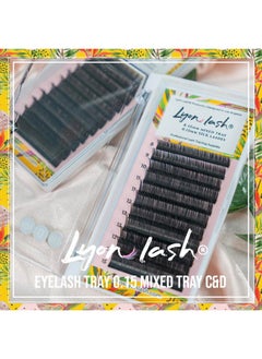 Lyon lash Eyelash Tray (0.15 Mixed Tray C Curl D Curl)Eyelash Extension Practice Kit Supplies For Beginner  - Image 2