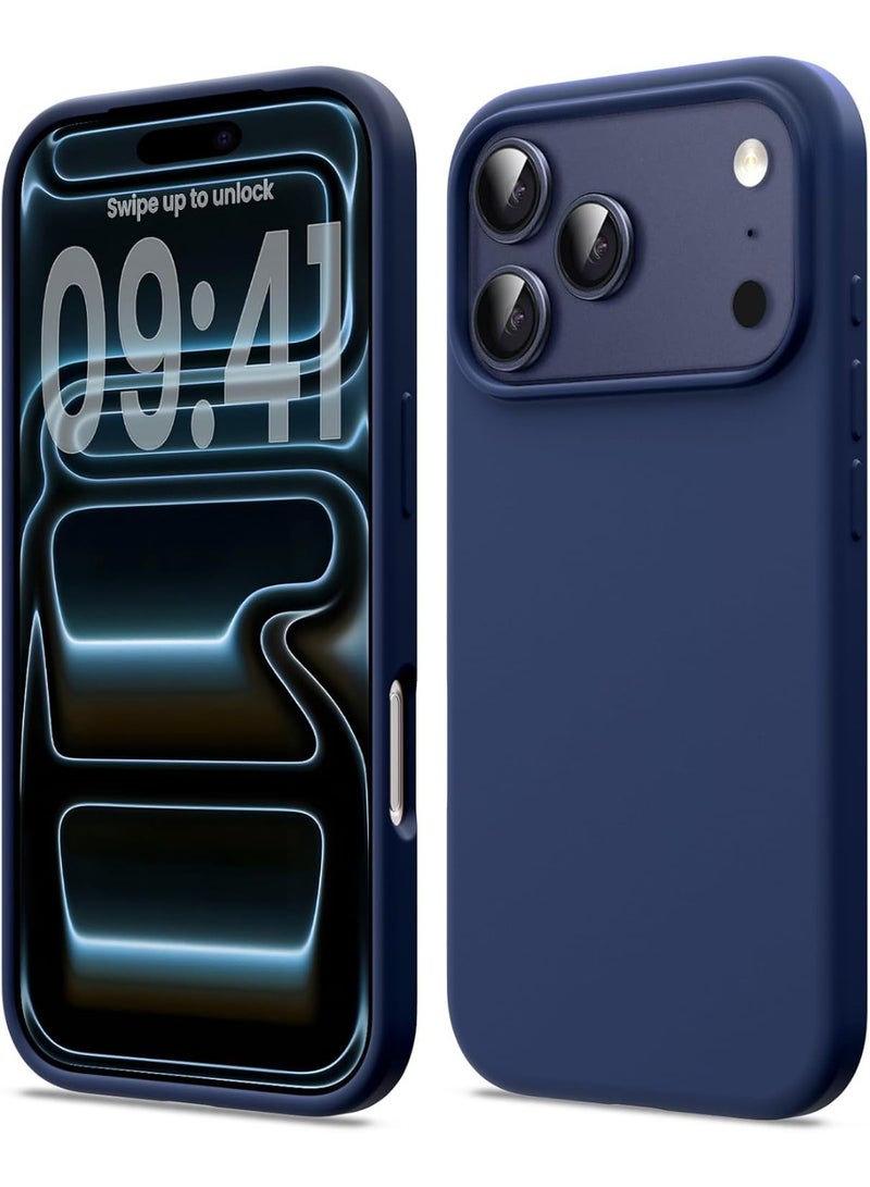 ACLIX iPhone 17 Pro Case Liquid Soft Silicone iPhone 17 Pro Cover Anti Scratch with Inside Microfiber Lining Shockproof Protective Phone Case for iPhone 17 Pro 6.3 inch - Image 1