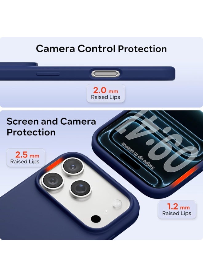 ACLIX iPhone 17 Pro Case Liquid Soft Silicone iPhone 17 Pro Cover Anti Scratch with Inside Microfiber Lining Shockproof Protective Phone Case for iPhone 17 Pro 6.3 inch - Image 4