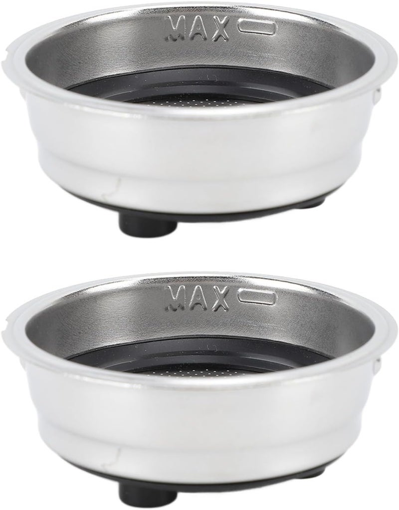 Fdit 51mm Stainless Steel Portafilter Basket, Reusable Filter Basket with Ultra Fine Holes for Efficient Coffee Extraction on Semi Automatic Coffee Machines - Image 2