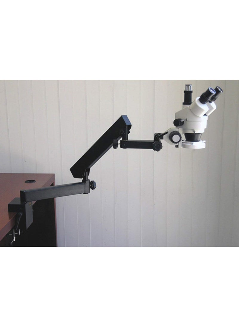 AmScope AmScope SM6TX Professional Trinocular Stereo Zoom Microscope WH10x Eyepieces 35X45X Magnification 07X45X Zoom Objective Ambient Lighting Clamping Articulating Arm Stand Includes 05X Barlow Lens  - Image 2