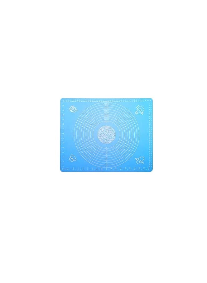 BPA-free silicone baking mat, non-slip, suitable for kneading dough and preparing pastries, pizza and cake dimensions 50 x 40 cm - Image 1