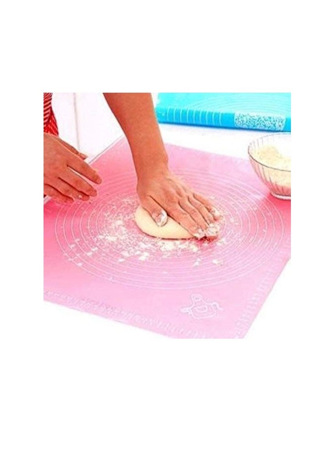 BPA-free silicone baking mat, non-slip, suitable for kneading dough and preparing pastries, pizza and cake dimensions 50 x 40 cm - Image 2