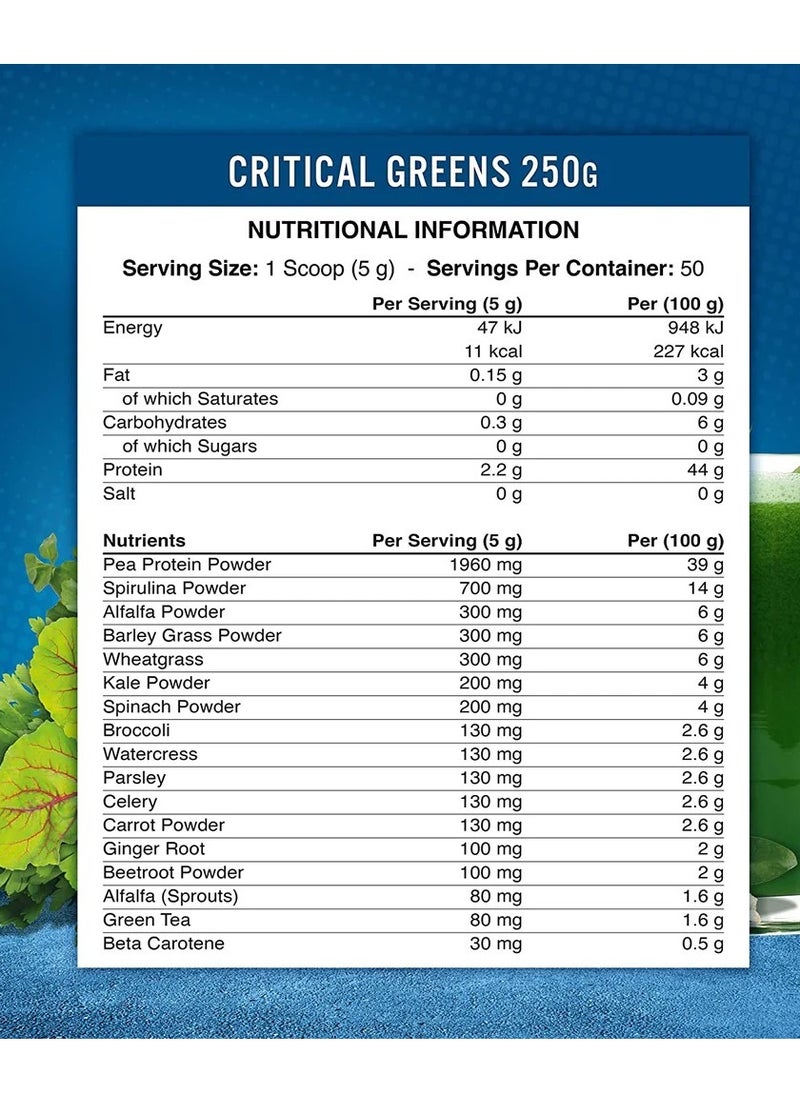Applied Nutrition - Critical Greens Multivitamin - Unflavored - (50 Servings) - Image 1