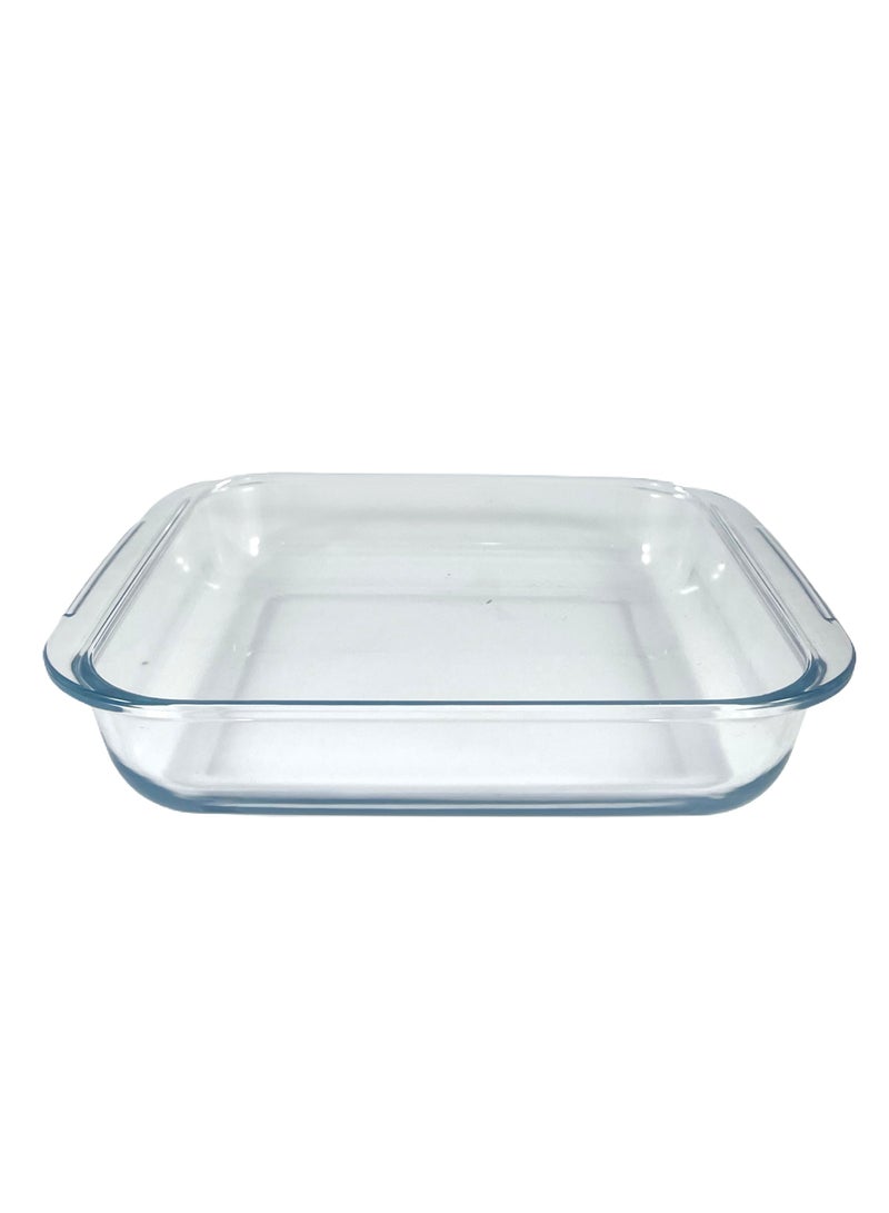 Homemaker Square Glass Baking Dish, 3 Lt Capacity, 32X28.5 Cm Diameter, 6 Cm Height - Clear - Image 1