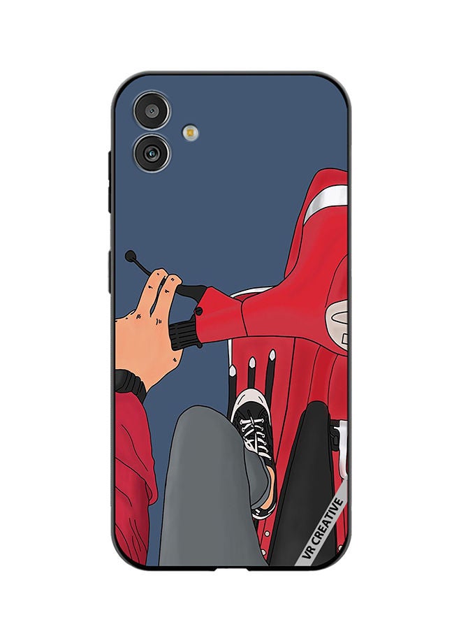 VR CREATIVE Protective Case Cover For Samsung Galaxy M13 5G Cool Bike Design Multicolour - Image 1
