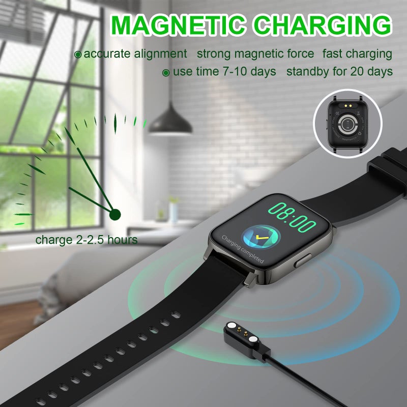 Smartwatch Bluetooth 5.0 Connectivity 1.69-inch Touchscreen Water Resistance Up to 5 Atm Heart Rate Monitoring Up to 10 days battery capacity Compatible with Android and IOS/ In Brazil - Image 4