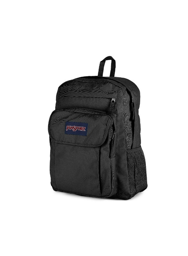 JanSport Union Pack Backpack, Black, 15-Inch Laptop Sleeve, Spacious Main Compartment, Ergonomic Shoulder Straps, Water Bottle Pocket - Image 1