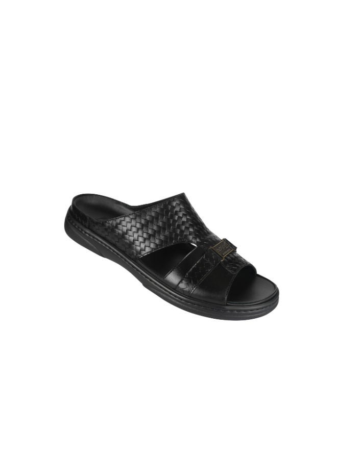 barjeel uno Barjeel Uno Mens Arabic Sandals 2372 Black  - Image 1