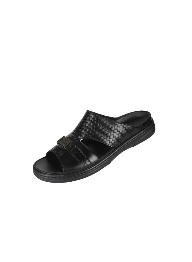 barjeel uno Barjeel Uno Mens Arabic Sandals 2372 Black  - Image 3