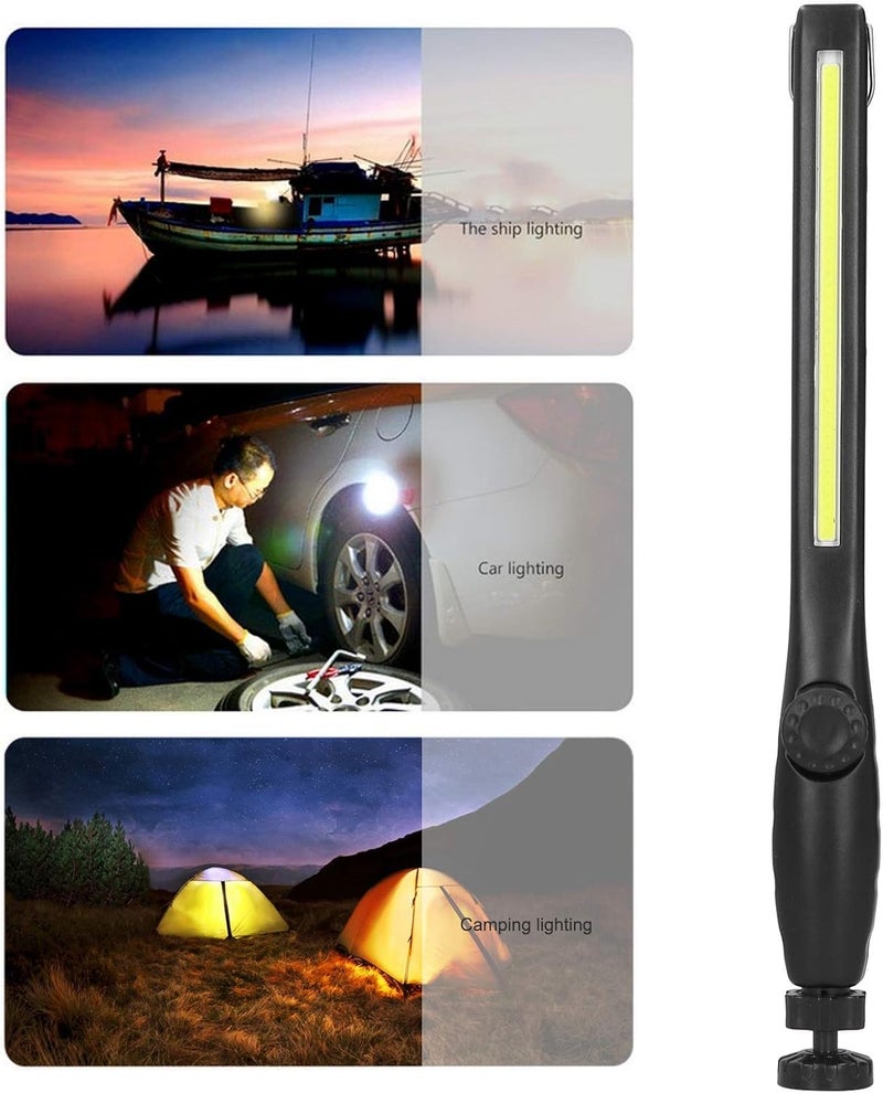 LED Work Light Magnetic COB Rotate Rechargeable Working Lamp, Industrial Supplies, Bright COB Light Source with 360 Degree Rotation, Strong Magnetic Base for Vehicle Emergency Repa - Image 4