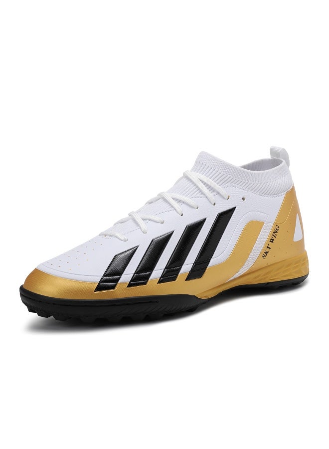 SKY WING Unisex Soccer Cleats Lightweight Lacing System IC/IN Sole Multi-Color face Men And Women Football Shoes with Ankle Support for Beginners to Advanced Players - Image 2