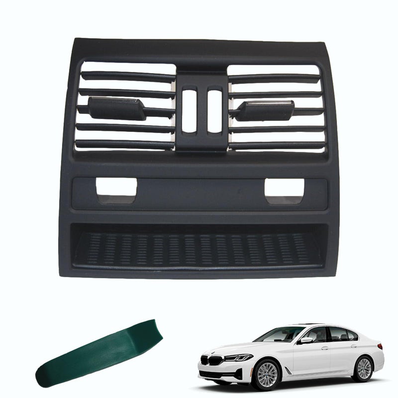 OVANOH Rear Vent Interior Center Console Fresh Air Grille AC Compatible for 5 Series F10 F11 520i 523i 525i 528i 530i 535i 550i 20102016 Ventilation Conditioning Outlet Air Vent Dashboard AC