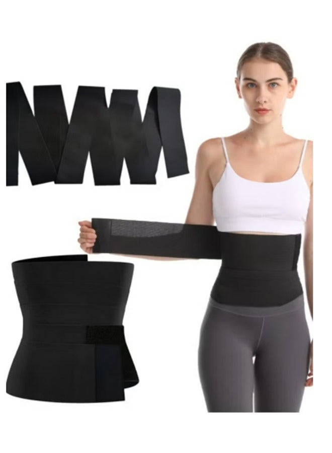 FRISKY Women's Waist Trainer Velcro Elastic Wrap Corset Plus Size Trainer Corset Tummy Control Slimming Abdominal Shaper Workout Waist Trimmer Suitable for Gym Exercise Body Shaping Waist Trimmer Belt - Image 2