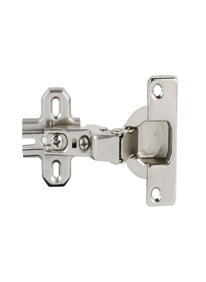 Hettich Slide On Hinge 16K with Mounting Plate Cabinet Hinges | Soft Close | Cabinet Hinges | 4 Hole Inset Door Application | Nickel Plated Finish | 95° Opening | 14-25mm Thick Panel - Image 1