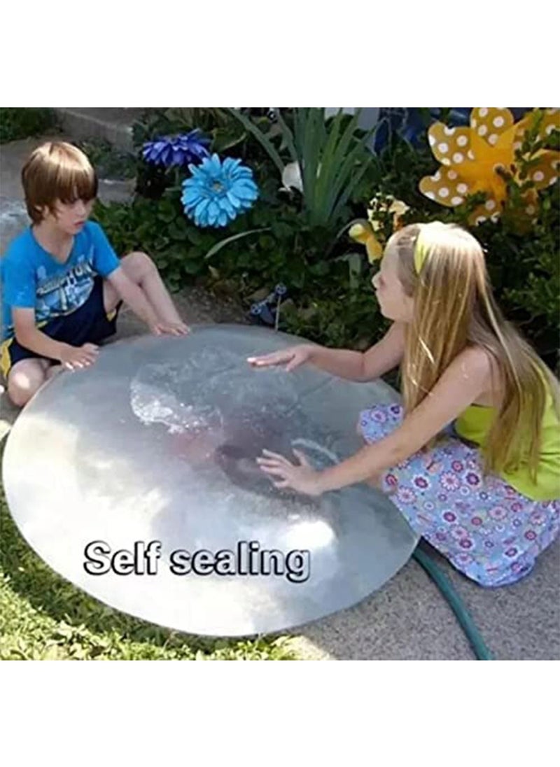 GT-Wheel Bubble Ball Toy for Adults Kids Inflatable Water Ball Beach Garden Ball Soft Rubber Ball Outdoor Party (Pink small 40CM 1PC)  - Image 4