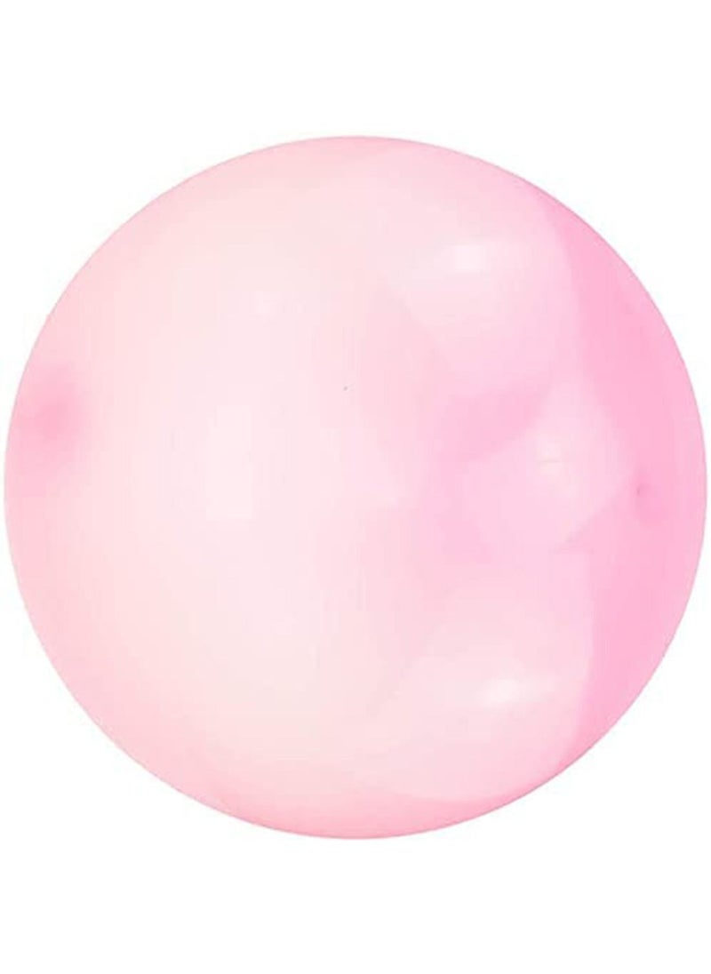 GT-Wheel Bubble Ball Toy for Adults Kids Inflatable Water Ball Beach Garden Ball Soft Rubber Ball Outdoor Party (Pink small 40CM 1PC)  - Image 2