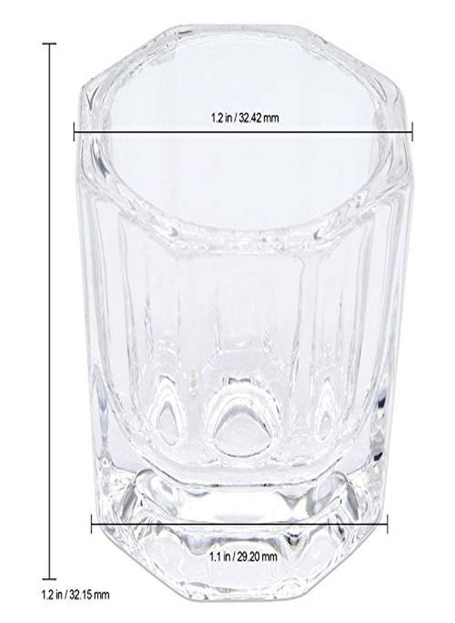 Beauticom 4 Pcs Acrylic Liquid Powder Dappen Dish Glass Crystal Cup With Stainless Steel Metal Lid Glassware Tool For Nail Art  - Image 3