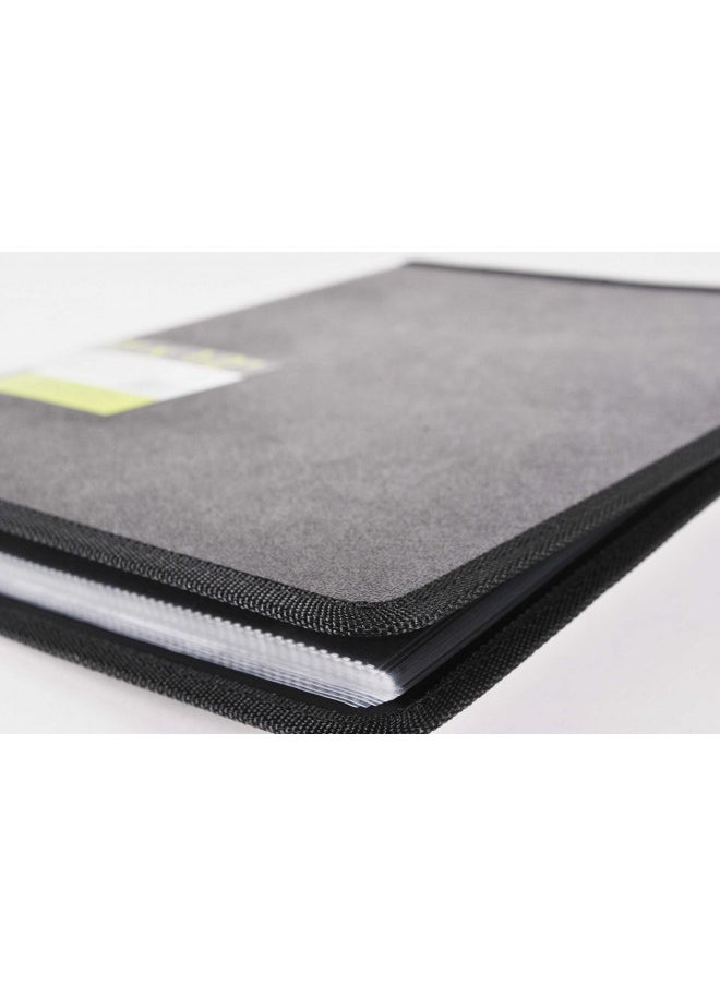 Filexec Filexec, 93630, Art Presentation Book, 24 Pocket, 11" x 14", 1 Each Black  - Image 4