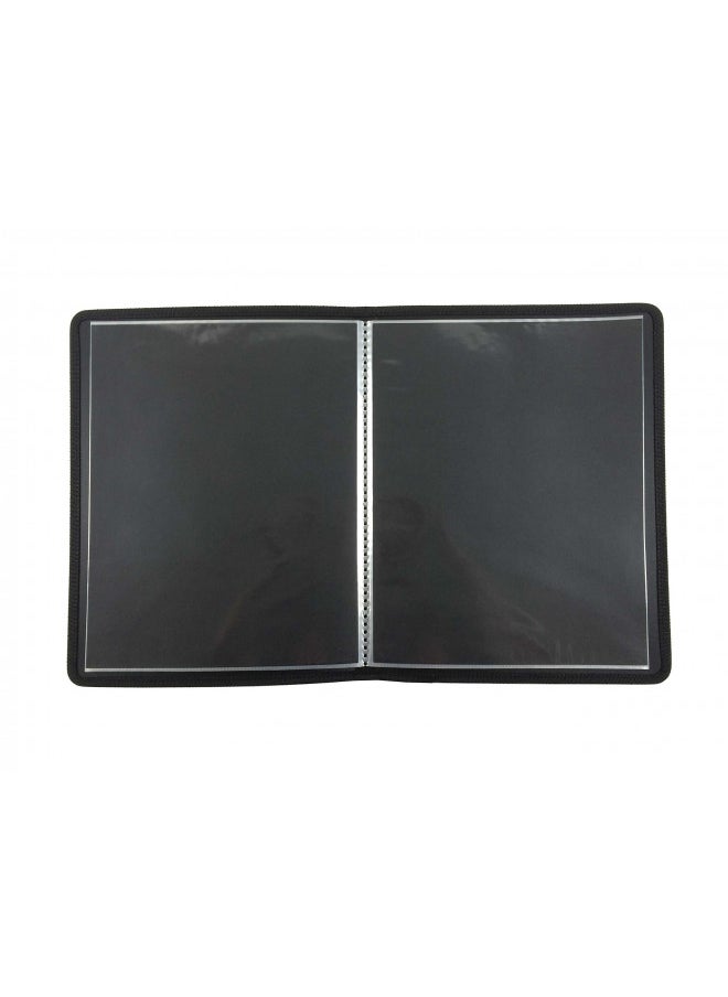 Filexec Filexec, 93630, Art Presentation Book, 24 Pocket, 11" x 14", 1 Each Black  - Image 3