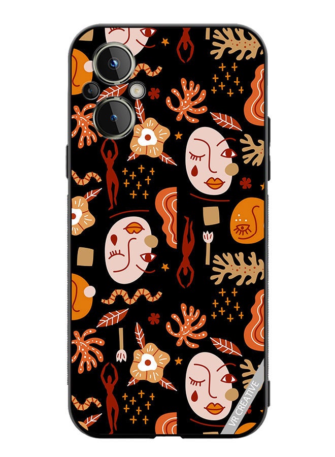 VR CREATIVE Protective Case Cover For OnePlus Nord N20 5G Silhouettes Of People Design Multicolour - Image 1