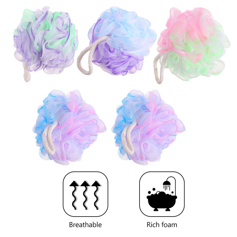 10 Pcs Bath Sponge Shower Mesh Scrubber Bathing Accessories For Women and Men - Image 2