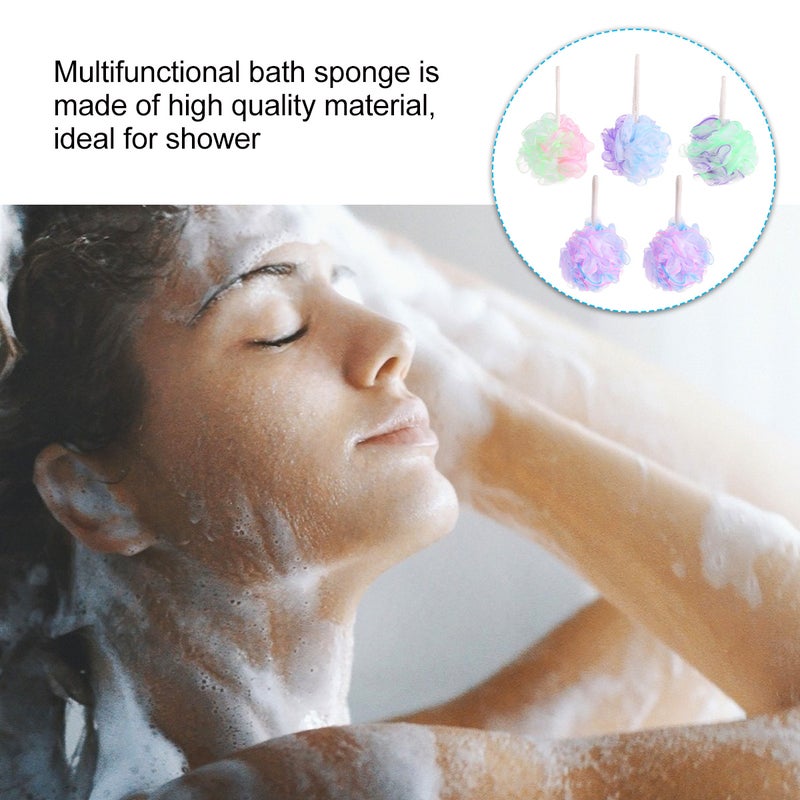 10 Pcs Bath Sponge Shower Mesh Scrubber Bathing Accessories For Women and Men - Image 4