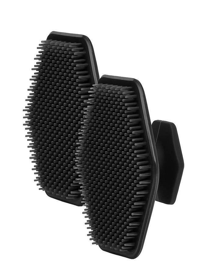 LISHER Silicone Face Scrubber for Men and Women | Face Wash Brush for Deep Pore Cleansing Exfoliating Massaging | Gentle and Soft Facial Scruber Tool Removes Dead and Dry Skin (black) - Image 1