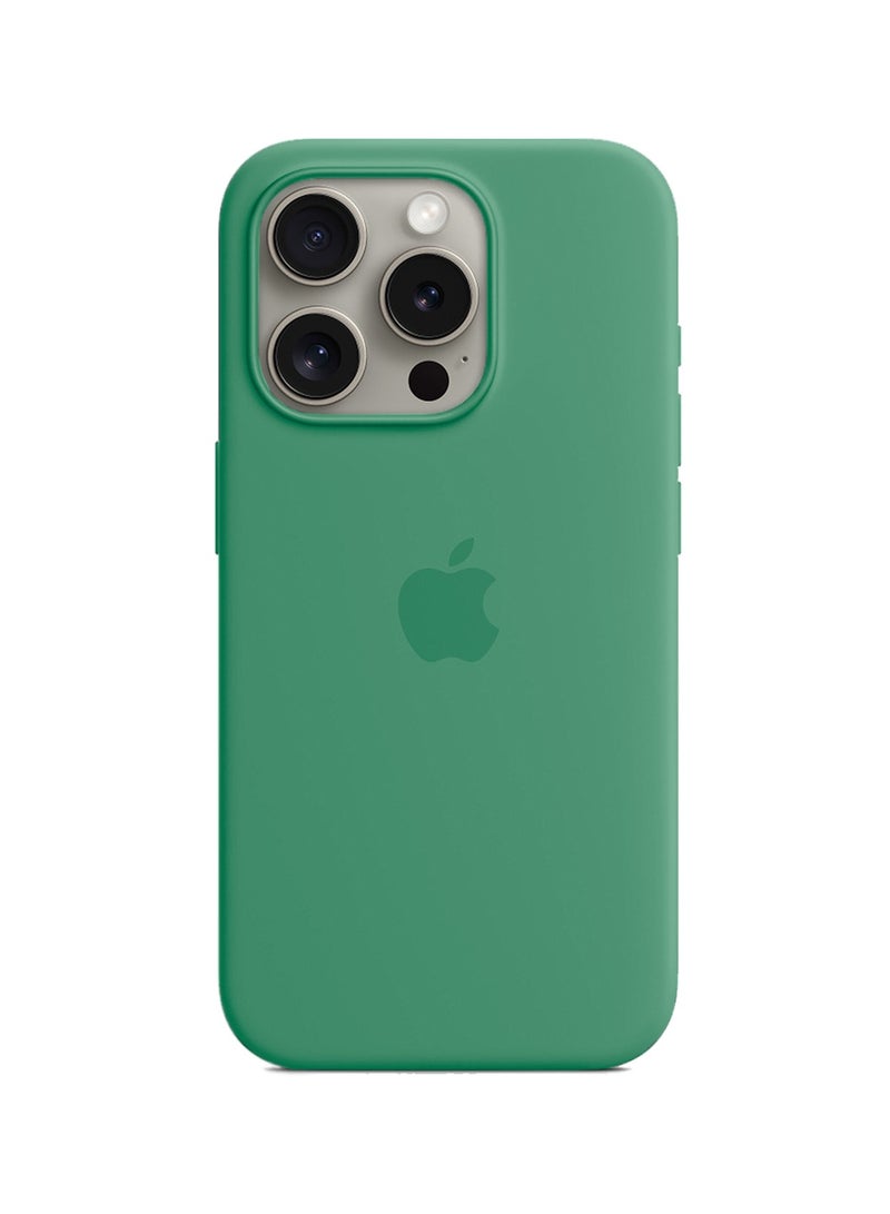 Wtech Soft Liquid Silicone Case Cover With MagSafe For Apple iPhone 15 Pro Max 2023 Spring Green - Image 2