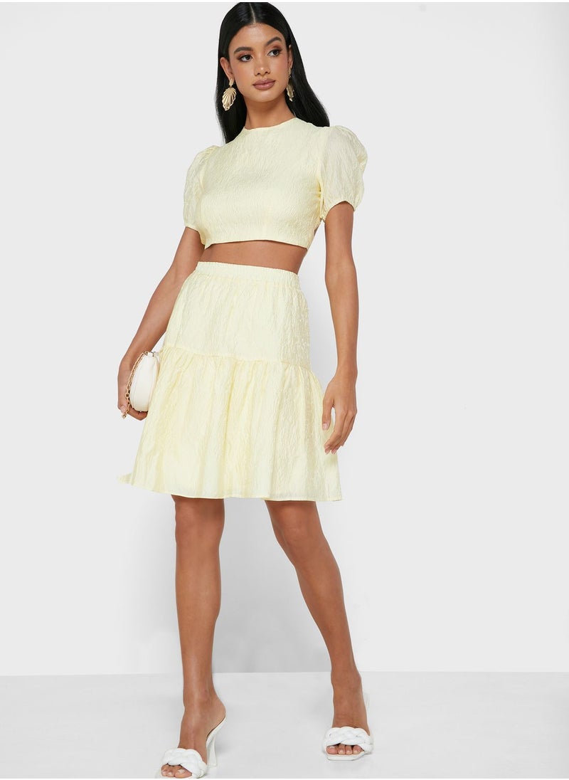 Bardot - Puff Sleeve Top - Image 1