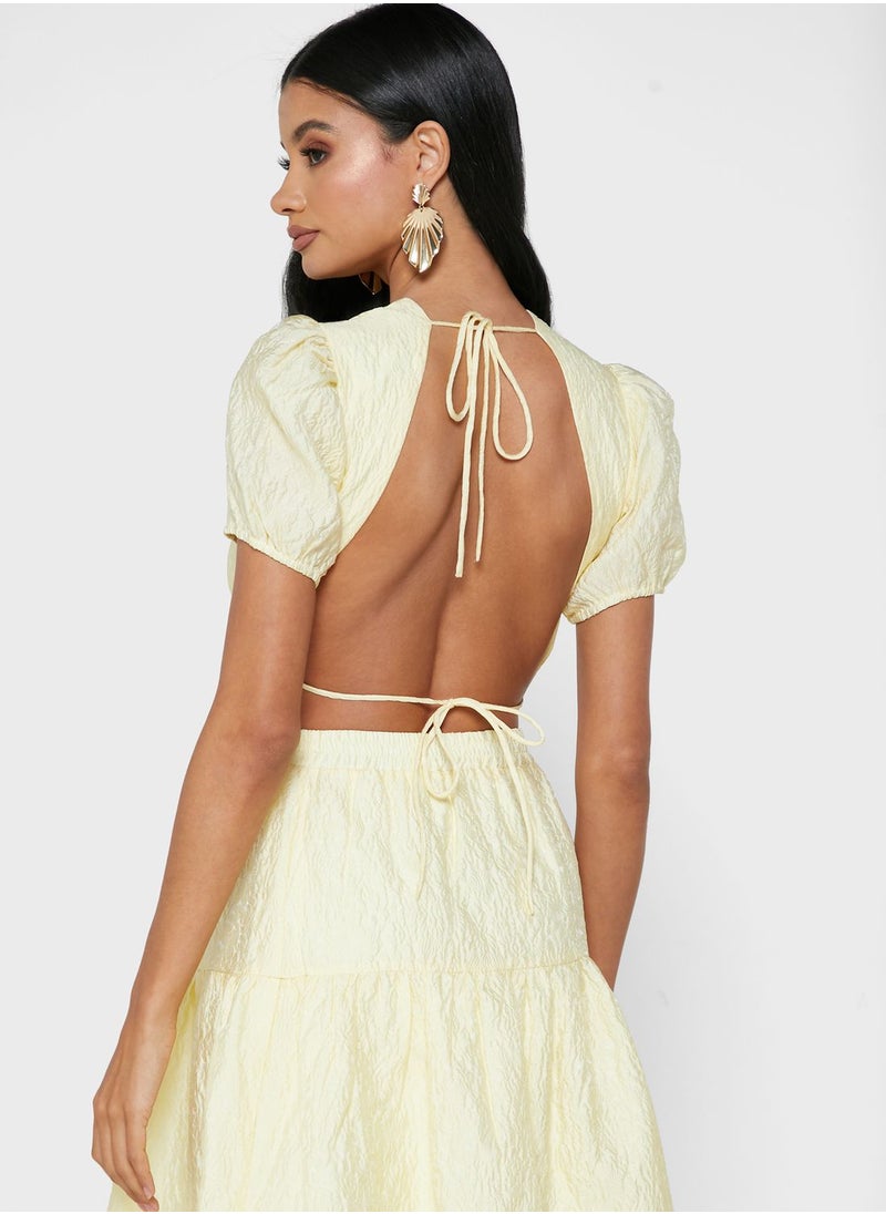 Bardot - Puff Sleeve Top - Image 1