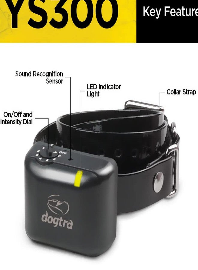 Dogtra YS300 Anti Bark Dog Collar for Small and Medium Dogs, Adjustable 6 Stimulation Levels, Vibration Warning, Low to Medium Output, Waterproof, Rechargeable w/PetsTEK Clicker - Image 3
