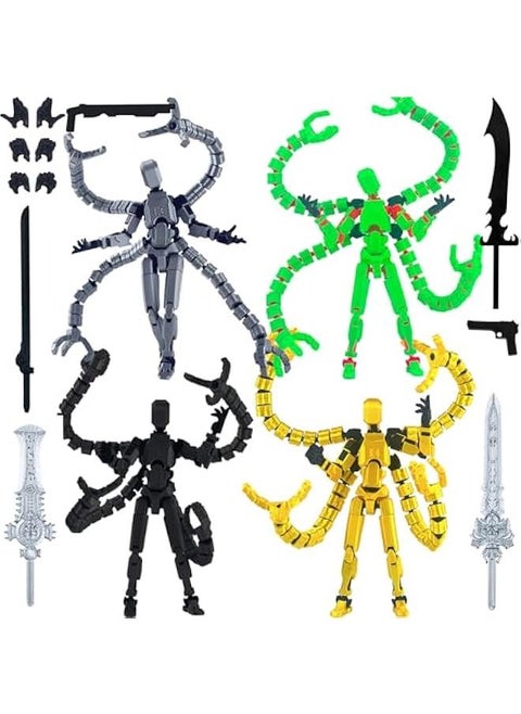 Already Assembled T13 Action Figure Accessories,Dummy 13 Multi-Jointed Movable,The Ultimate Desktop Decor for Lovers t-13 Movability 3D Printed Toys (Anime Style)
