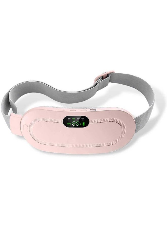 Generic Jrechio Portable Cordless Heating Pad USB Battery Operated Heat Pad with 3 Heat Levels 4 Massage Modes Electric Heating Belt for Menstrual Period Back Pain Relief zhengzilu  - Image 1