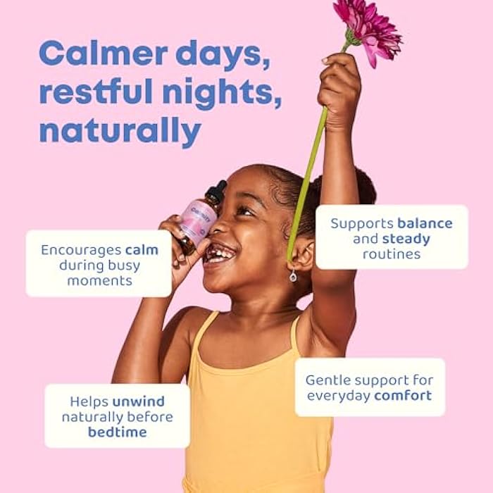 JoySpring Calmify Magnesium Citrate Liquid for Kids - Sugar-Free, Gluten-Free Calming Supplement with Chamomile - Natural Support for Kids & Teens (1 fl oz) 30 Servings - Image 2