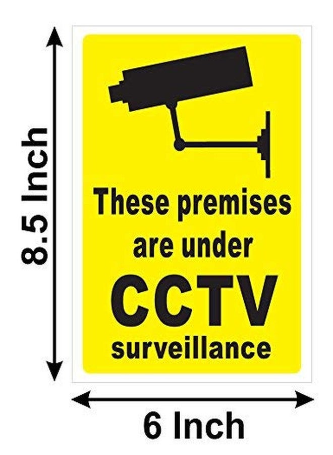 Fusion Graphix Fusion 12pcs. CCTV Survillence In Operation Sign Self-Adhesive Warning Vinyl Stickers/Decal 6inch x 8.5inch - Image 3