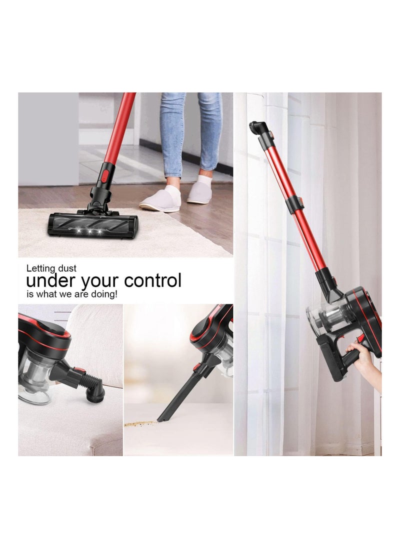 SINCHER - H350R Cordless Vacuum Cleaner with 20KPa, 4 in 1 Lightweight Stick Vacuum Cleaner with 350W Motor and Detachable Battery - Image 1