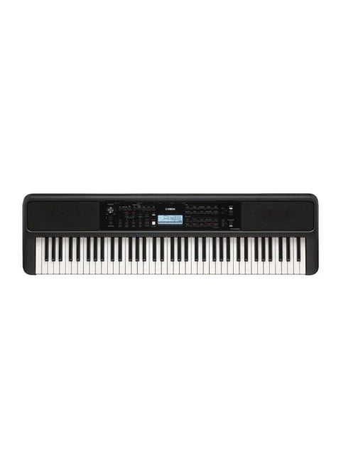 PSR-EW320 76 Touch Sensitive Key Portable Keyboard for Beginners with Music Rest, Power Adapter - Black