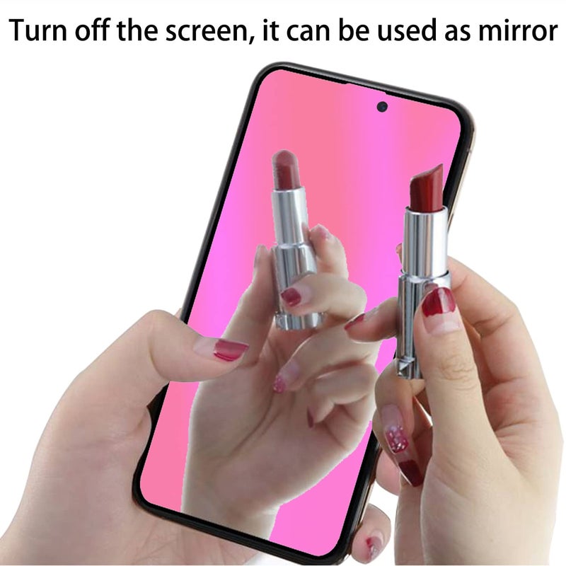 BWEDXEZ 2 Pack Anti-Blue Privacy Tempered Glass for iPhone 15 Plus/iPhone 16 Plus 6.7 inch Mirror Anti-Spy Screen Protector Film Electroplated Gradient Colorful - Image 5