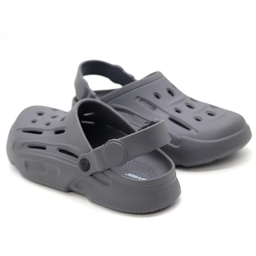 SVAAR Premium Comfortable Clogs, Effortless All-Day Ease With Supportive Back Strap Sandals For Men Grey - 9 Uk - Image 3