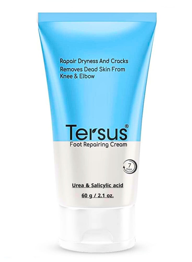 Tersus Foot Repairing Cream – Repairs Dryness & Cracks – Removes Dead Skin from Knee & Elbow 60 ml