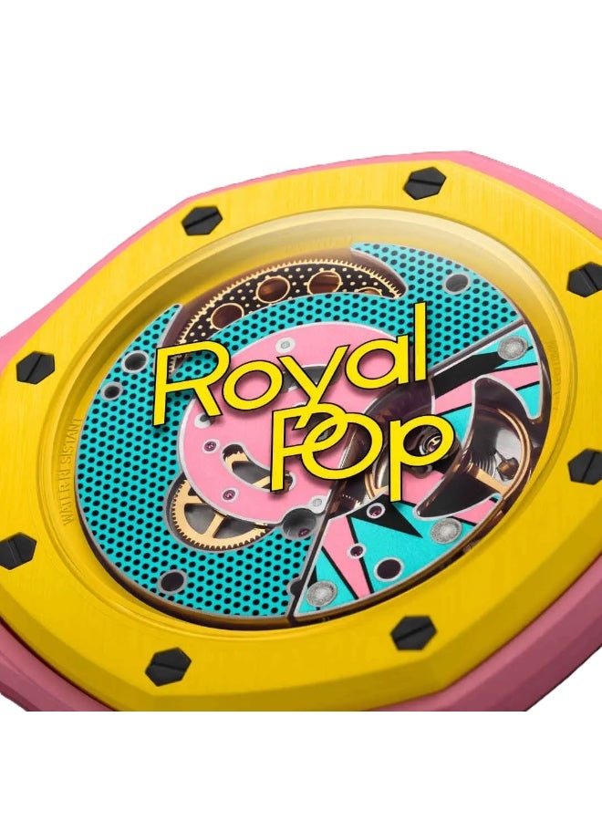 Ap X Swatch Royal Pop Watch Replica - Bioceramic Case Mini Fashion Keychain Watch for Bags, Pocket Watch, Gifts & Everyday Use - Image 4