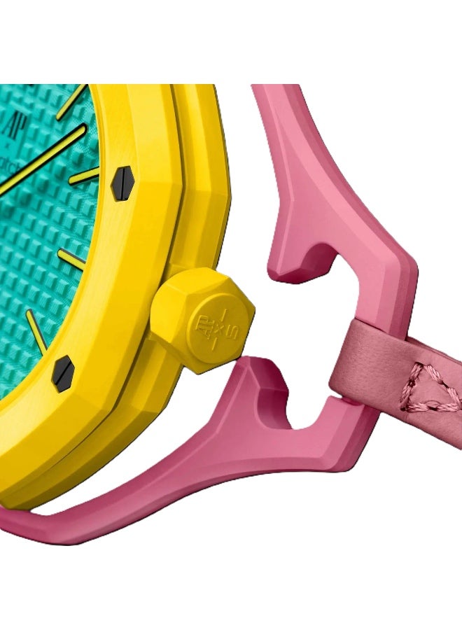 Ap X Swatch Royal Pop Watch Replica - Bioceramic Case Mini Fashion Keychain Watch for Bags, Pocket Watch, Gifts & Everyday Use - Image 5