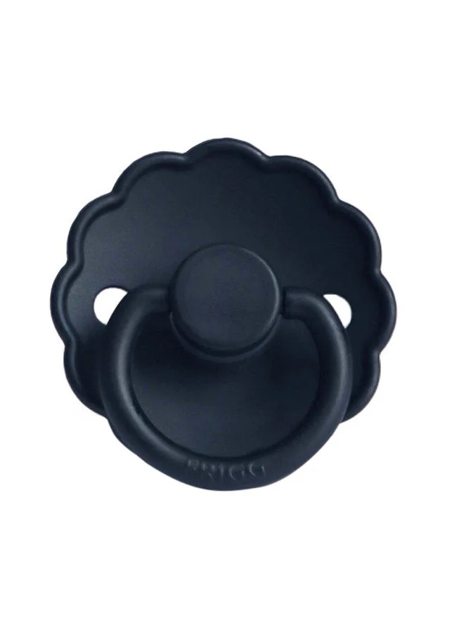 FRIGG Pack Of 1 Daisy Silicone Baby Pacifier 6-18M Dark Navy - Size 2