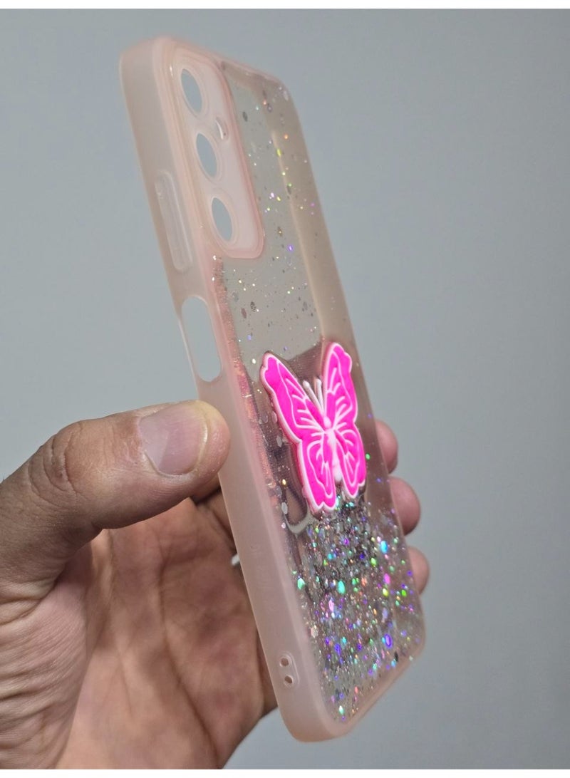 غطاء خلفي عليه فراشة متوافق مع هاتف سامسونج جلاكسي A16 - Image 2