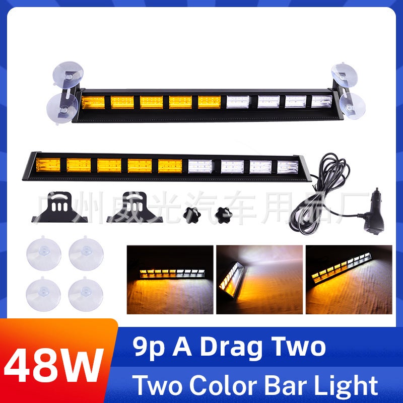 High Power Flashing LED Light Bar for Cars One for two