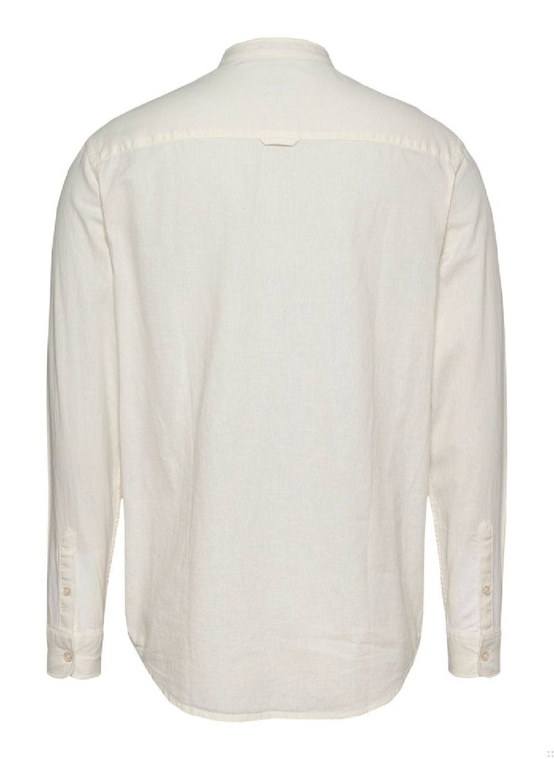 TOMMY JEANS Linen Mix Collar Shirt - Image 5