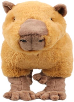 Capybara Plush Pillow | Cute Stuff Animals For Teens,Simulation Capybara Plush Toy, Soft Real Life Simulation Plush Dolls, Wild Animals Gifts For Kids, Brown