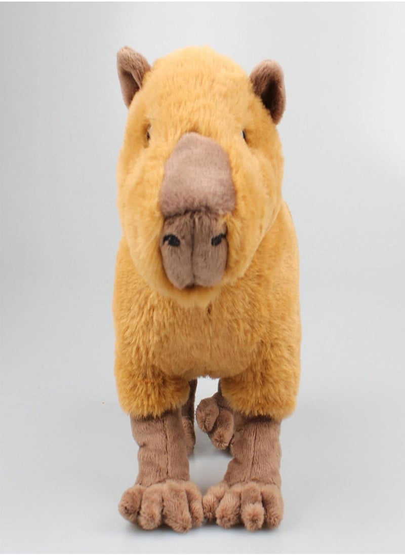 GGOOT - Capybara Plush Pillow | Cute Stuff Animals For Teens,Simulation Capybara Plush Toy, Soft Real Life Simulation Plush Dolls, Wild Animals Gifts For Kids, Brown - Image 1